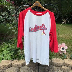 Vintage 2000s St. Louis Red and White Cardinals Baseball Tee